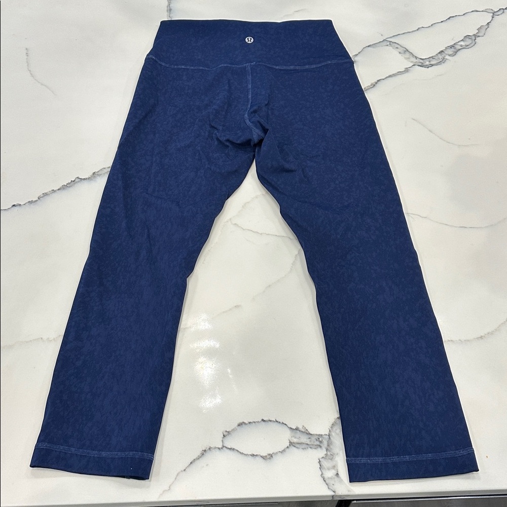 Lululemon navy specked leggings size 6 - Picture 3 of 4